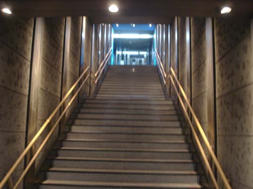 青葉山駅ホーム階段